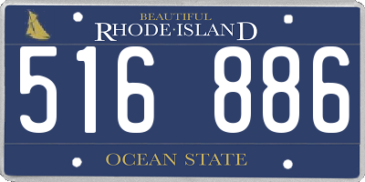 RI license plate 516886