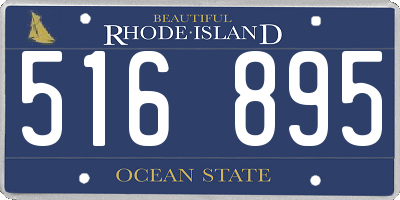 RI license plate 516895