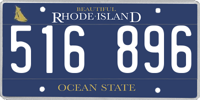 RI license plate 516896