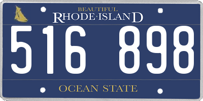 RI license plate 516898