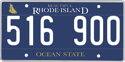 RI license plate 516900