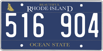 RI license plate 516904
