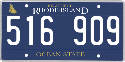 RI license plate 516909