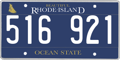 RI license plate 516921