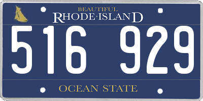 RI license plate 516929