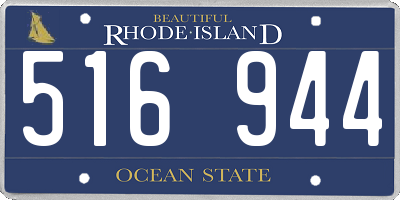 RI license plate 516944