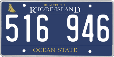 RI license plate 516946