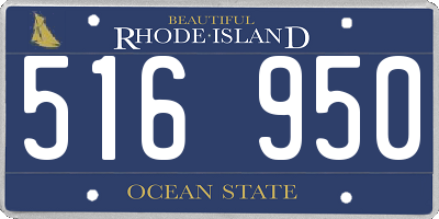 RI license plate 516950