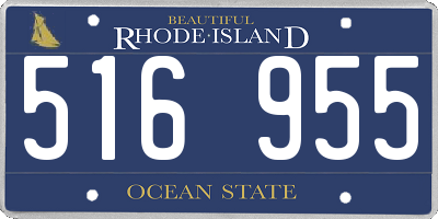 RI license plate 516955