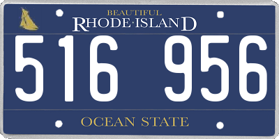 RI license plate 516956
