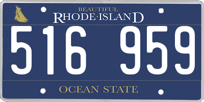 RI license plate 516959