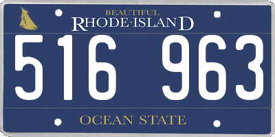 RI license plate 516963