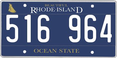 RI license plate 516964