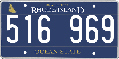 RI license plate 516969