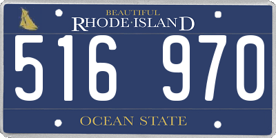 RI license plate 516970
