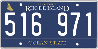 RI license plate 516971