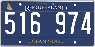 RI license plate 516974