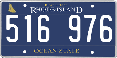 RI license plate 516976