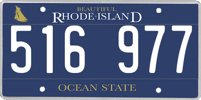 RI license plate 516977