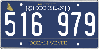 RI license plate 516979