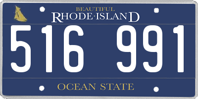 RI license plate 516991