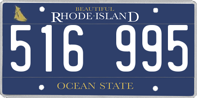 RI license plate 516995