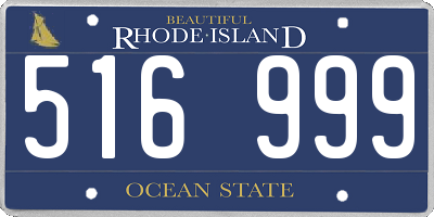 RI license plate 516999