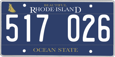 RI license plate 517026