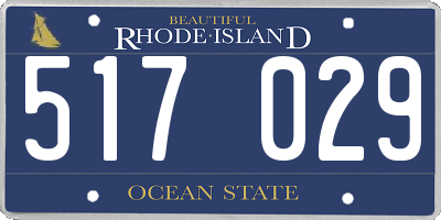 RI license plate 517029