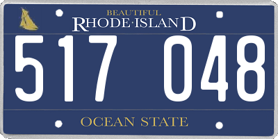 RI license plate 517048