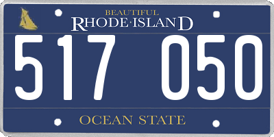 RI license plate 517050