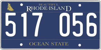 RI license plate 517056