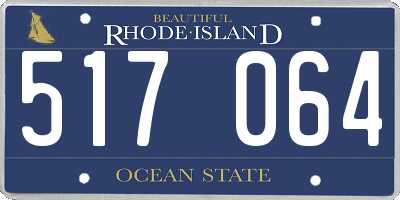 RI license plate 517064