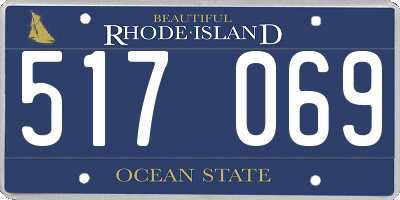 RI license plate 517069