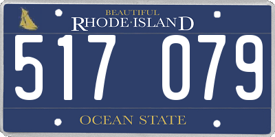 RI license plate 517079