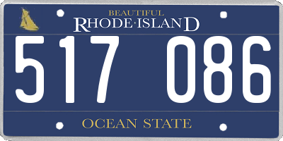 RI license plate 517086