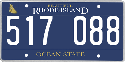 RI license plate 517088