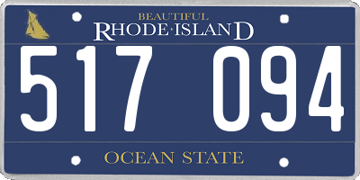 RI license plate 517094