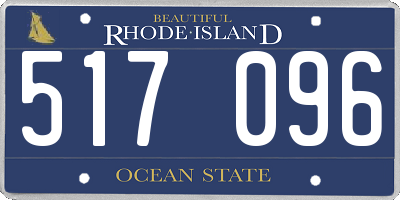 RI license plate 517096