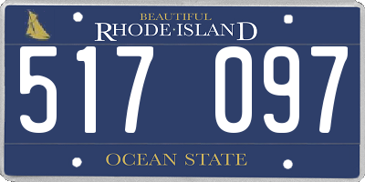 RI license plate 517097
