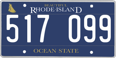 RI license plate 517099