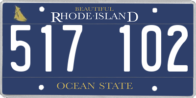 RI license plate 517102