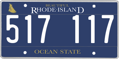 RI license plate 517117