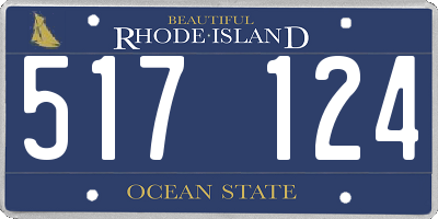 RI license plate 517124
