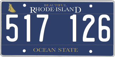RI license plate 517126