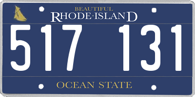 RI license plate 517131