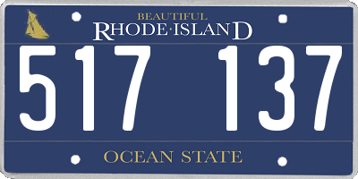 RI license plate 517137