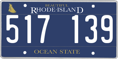 RI license plate 517139