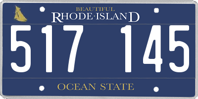 RI license plate 517145