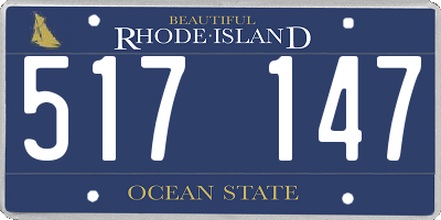 RI license plate 517147